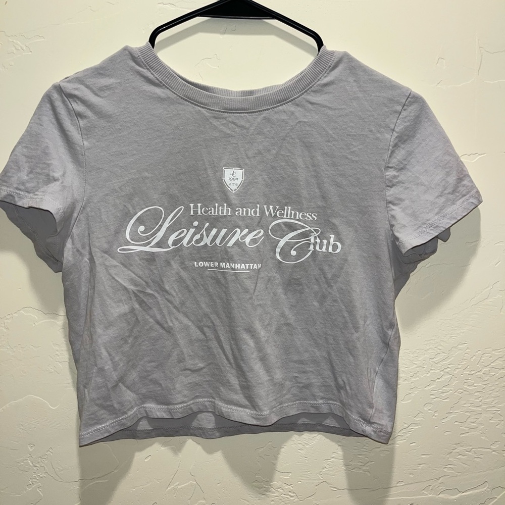 H&M Gray Crop Top